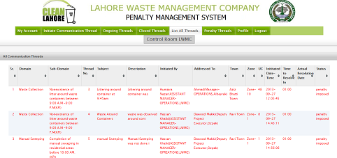 Penalty Management System
